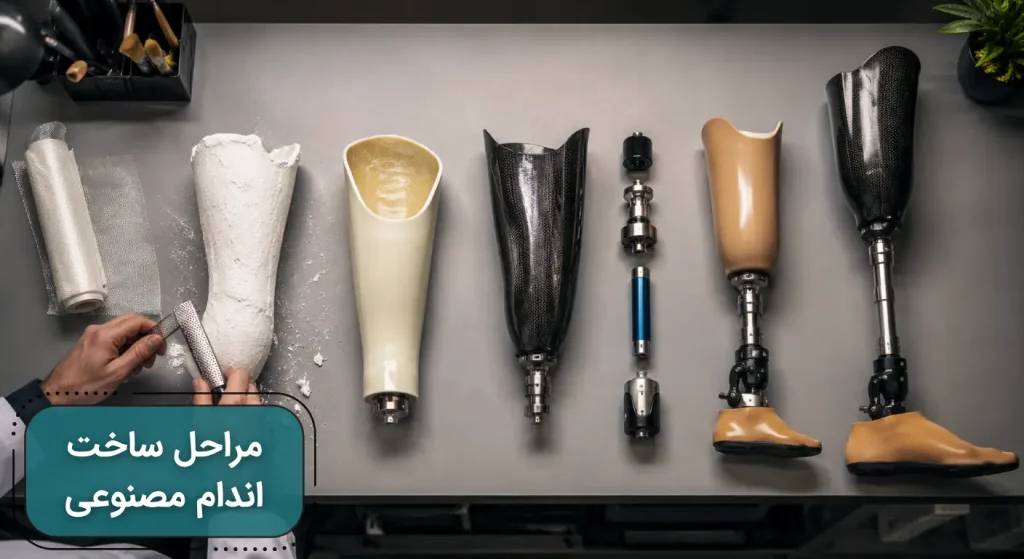 مراحل ساخت اندام مصنوعی از ارزیابی تا تحویل چگونه است؟