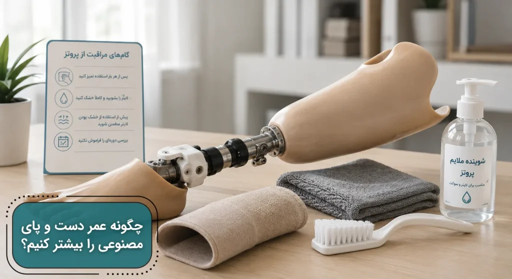 چگونه عمر دست و پای مصنوعی را بیشتر کنیم؟