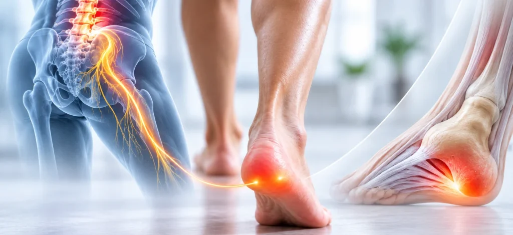 آیا دیسک کمر باعث درد پاشنه پا می شود؟